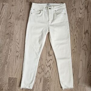 AGOLDE Premium White Crop Jeans Size 29